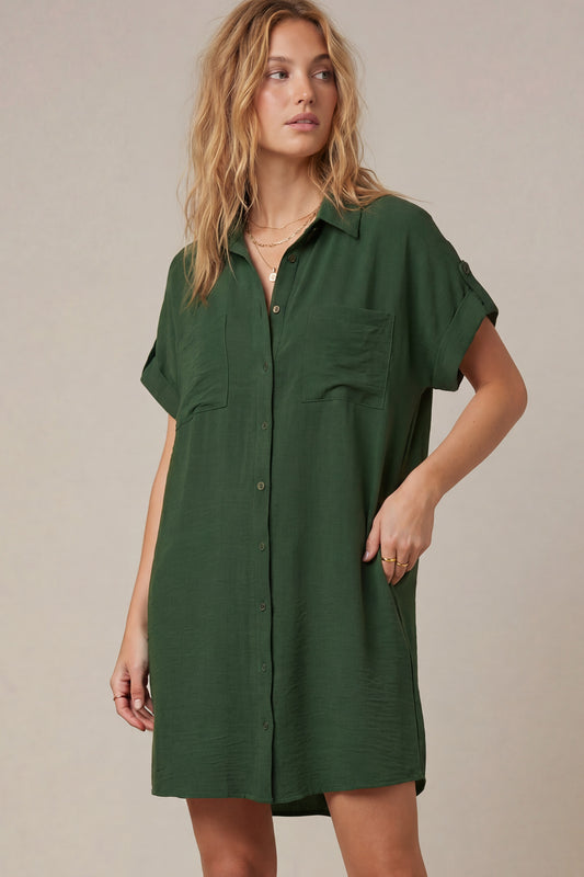"Diana" Drop Shoulder T-shirt Dress