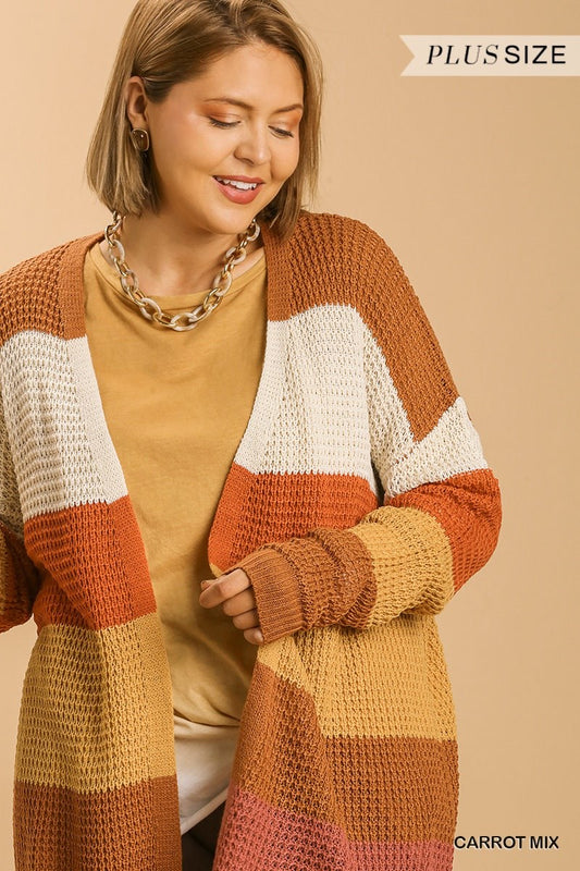 "So Thankful" Curvy Knit Cardigan