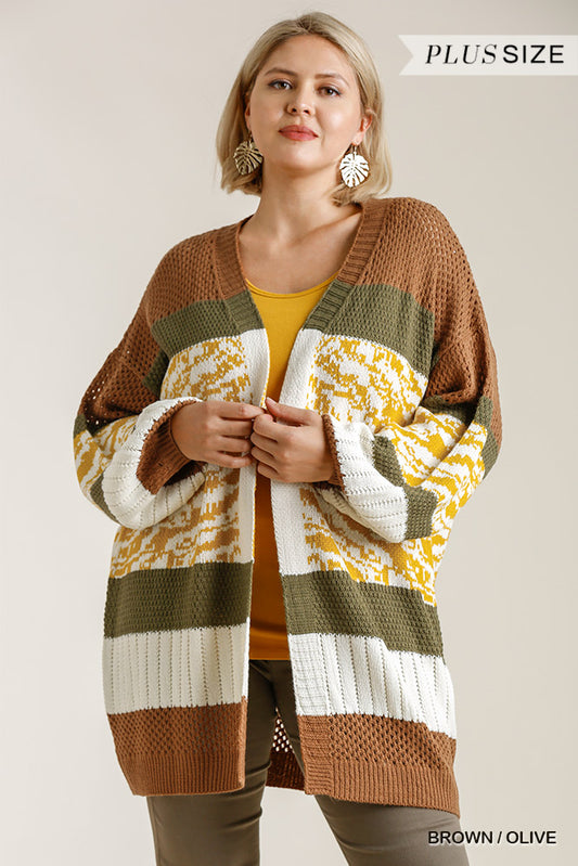 "Val" Color Block Cardigan