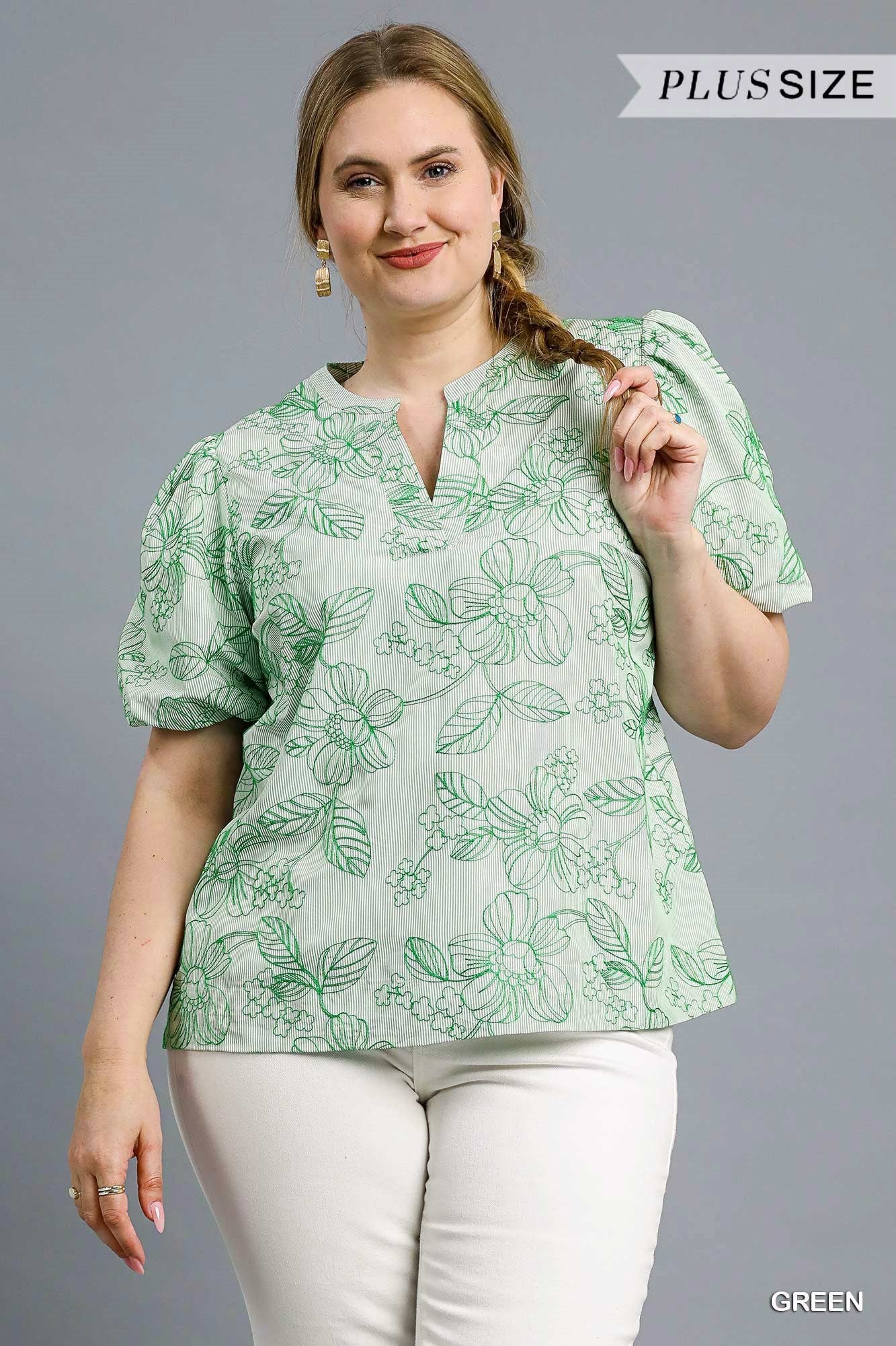 "Wiley" Bubble Sleeve Top