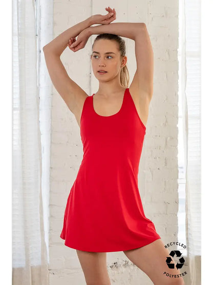"Leena" Active Romper Dress (Multiple Colors)
