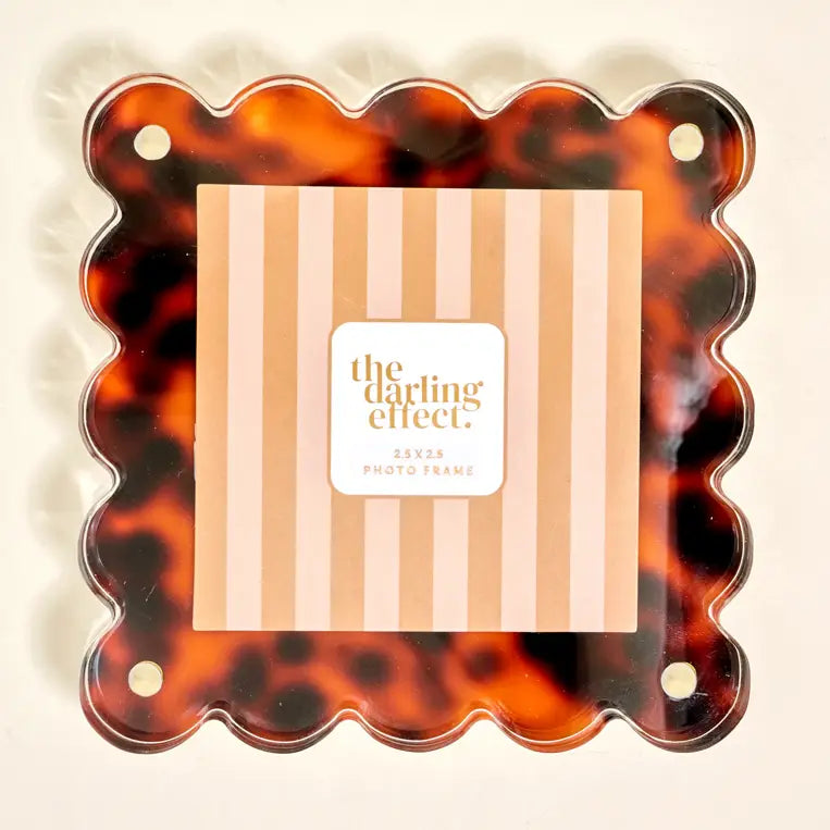 The Darling Effect Square Scalloped Acrylic Frame