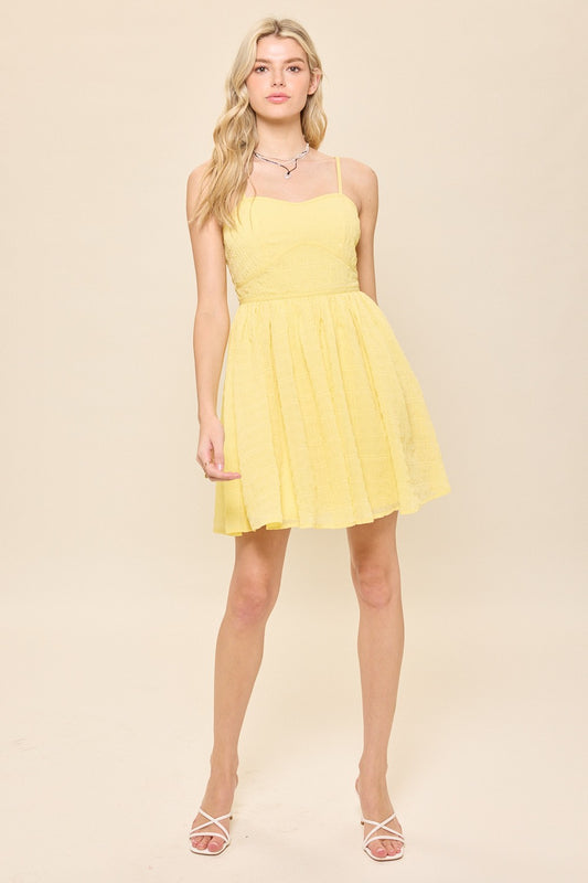 "Sunny" Textured Sun Dress