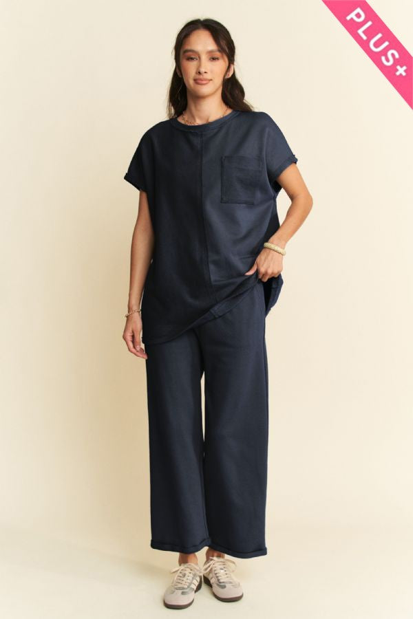 "Kip" Curvy Terry Knit Set (Multiple Colors)