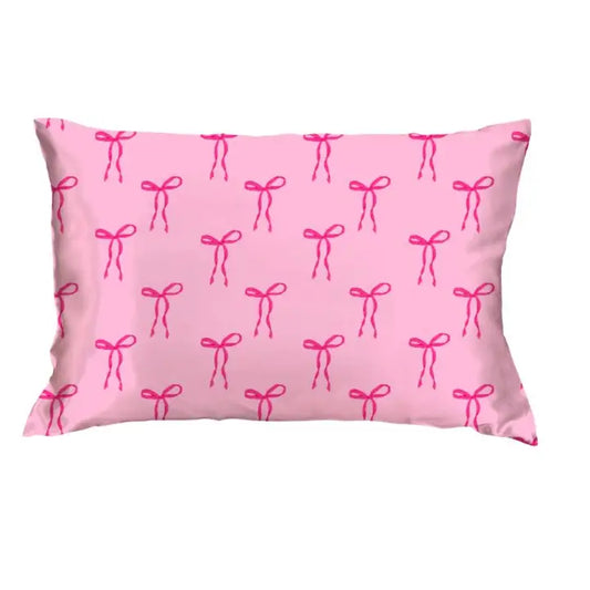 Jane Marie Satin Bow Pillowcase