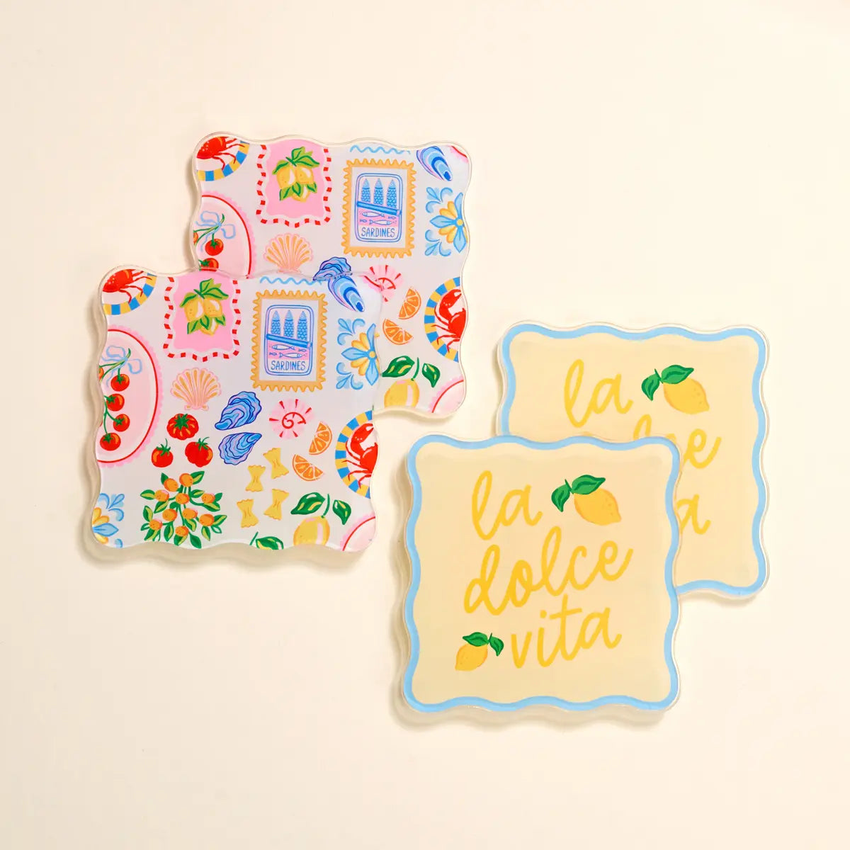 The Darling Effect Table Talk Acrylic Coaster Set