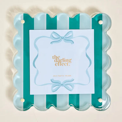 The Darling Effect Square Scalloped Acrylic Frame