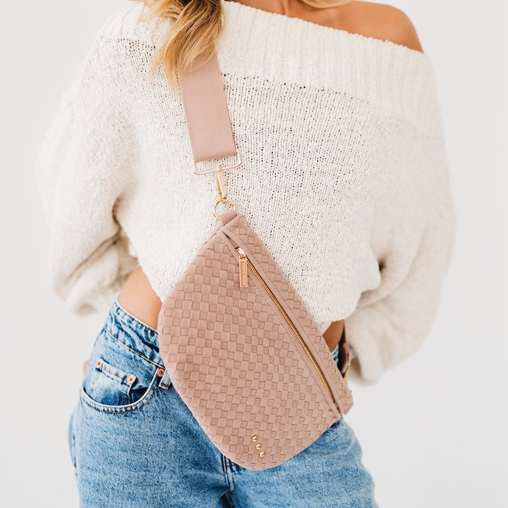 Suede Westlyn Woven Bum Bag