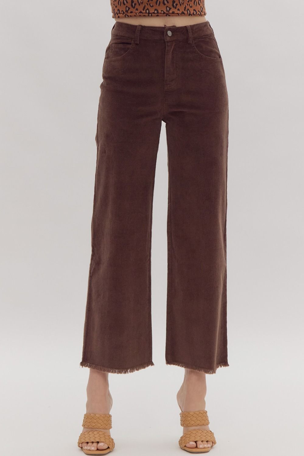 Corduroy Wide Leg Pants