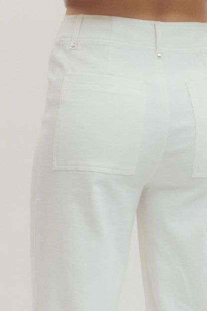 "Busy Woman" Tapered Denim Pants (Multiple Colors)