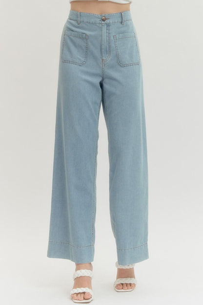 "Carri" Denim Wide Leg