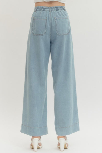 "Carri" Denim Wide Leg