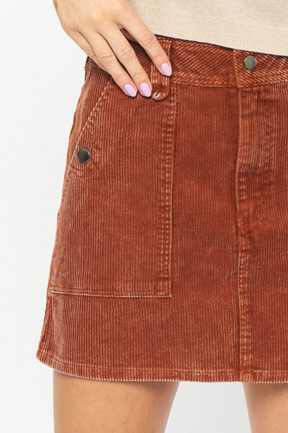 Corduroy Mini Skirt