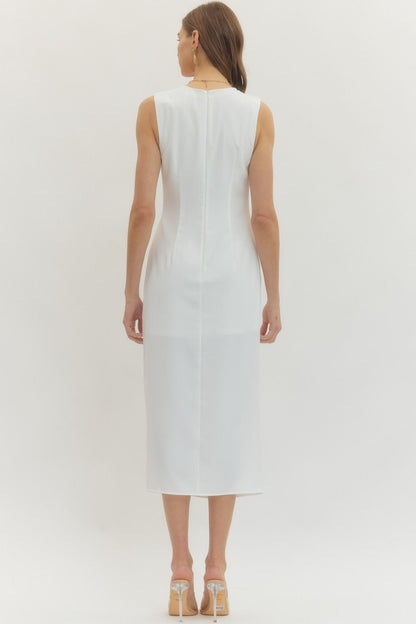"Dazzlin" Satin Midi Dress
