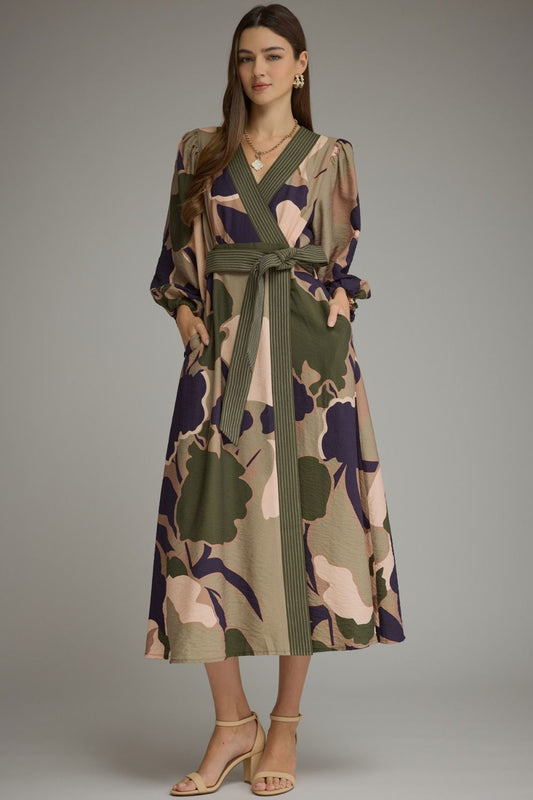 "Amber" Balloon Sleeve Maxi Dress