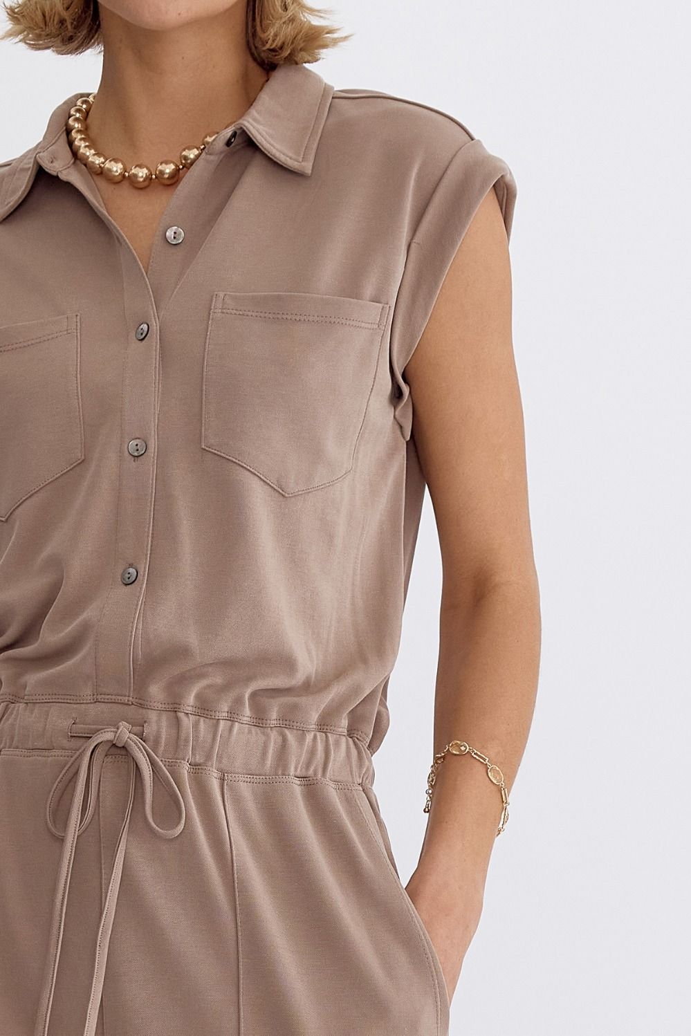 Stephanie Short Sleeve Romper