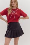 red bow sweater