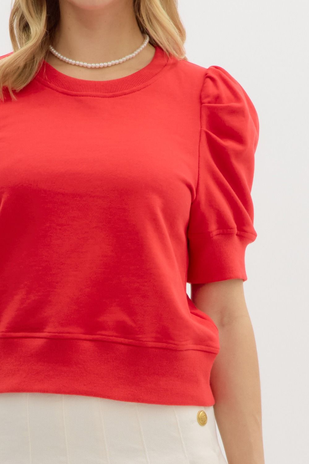 "Got Game" Puff Sleeve Jersey Top (multiple colors)