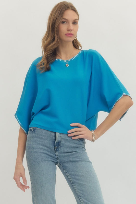 "Mally" Short Sleeve Top