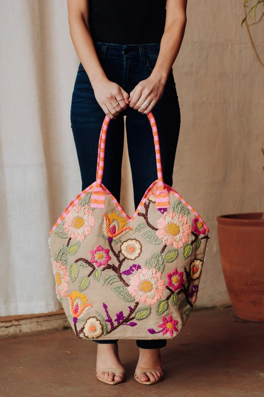 Panache Floral Tote Bag