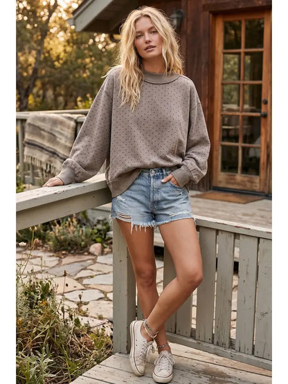 "Ophelia" Polka Dot Sweatshirt