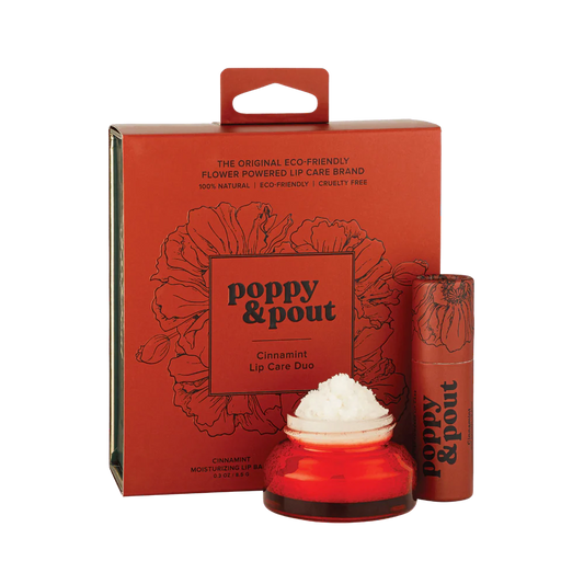 Poppy & Pout Lip Scrub/Balm Combo