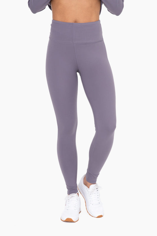 MONO B Grey Compression Leggings w/ pocket