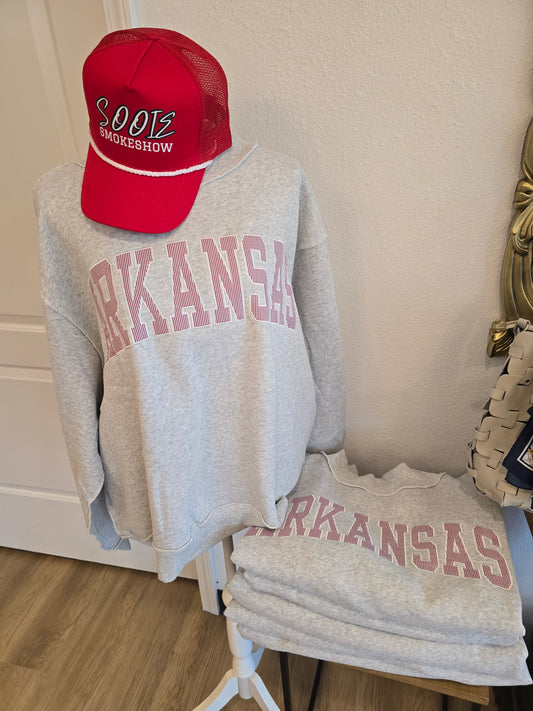 Arkansas Mock Neck Sweatshirt