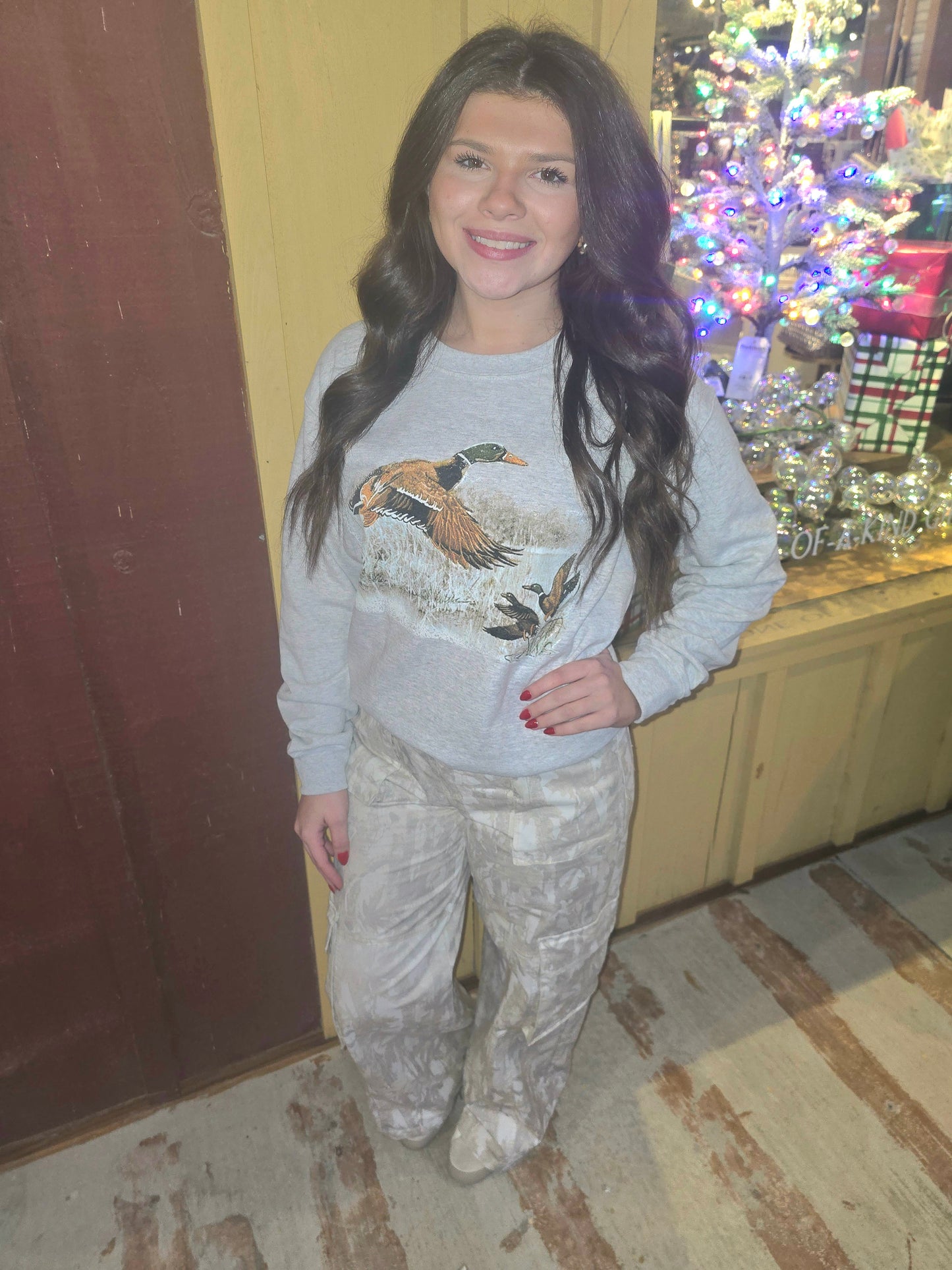 "Hello Deer" Muted Camo Cargo Pants