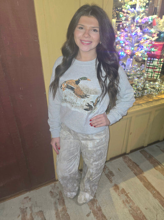 "Hello Deer" Muted Camo Cargo Pants