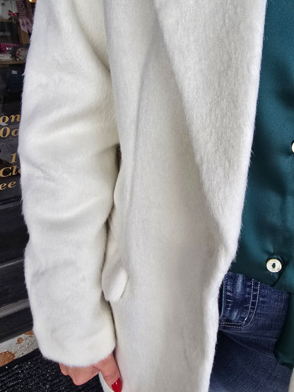 "Diem" Soft Touch Oversized Cream Blazer