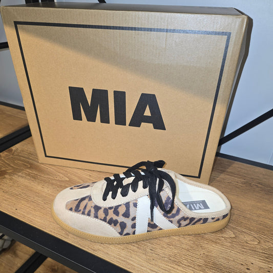 MIA Baron Tan Leopard Sneaker Slide