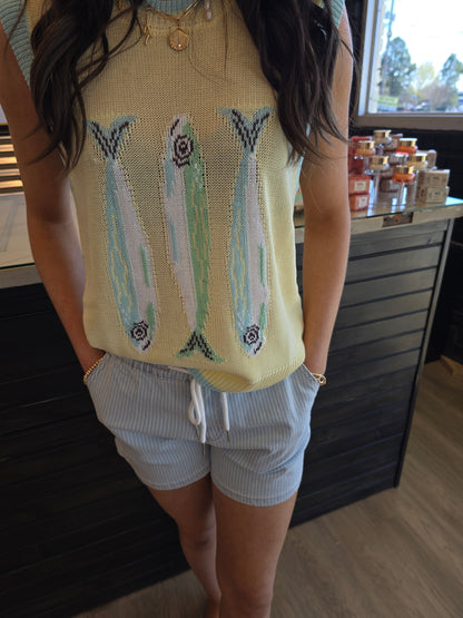 "Sardine" Knit Sweater Vest
