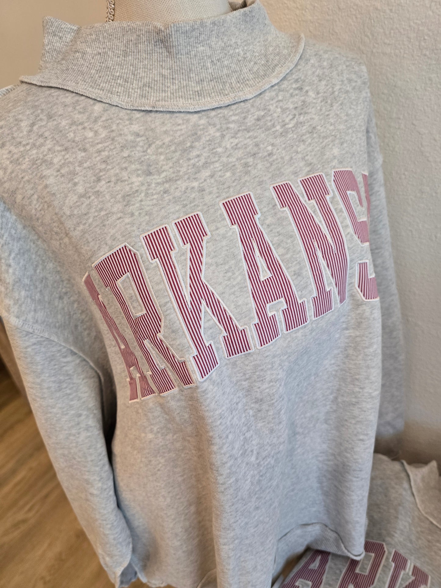 Arkansas Mock Neck Sweatshirt