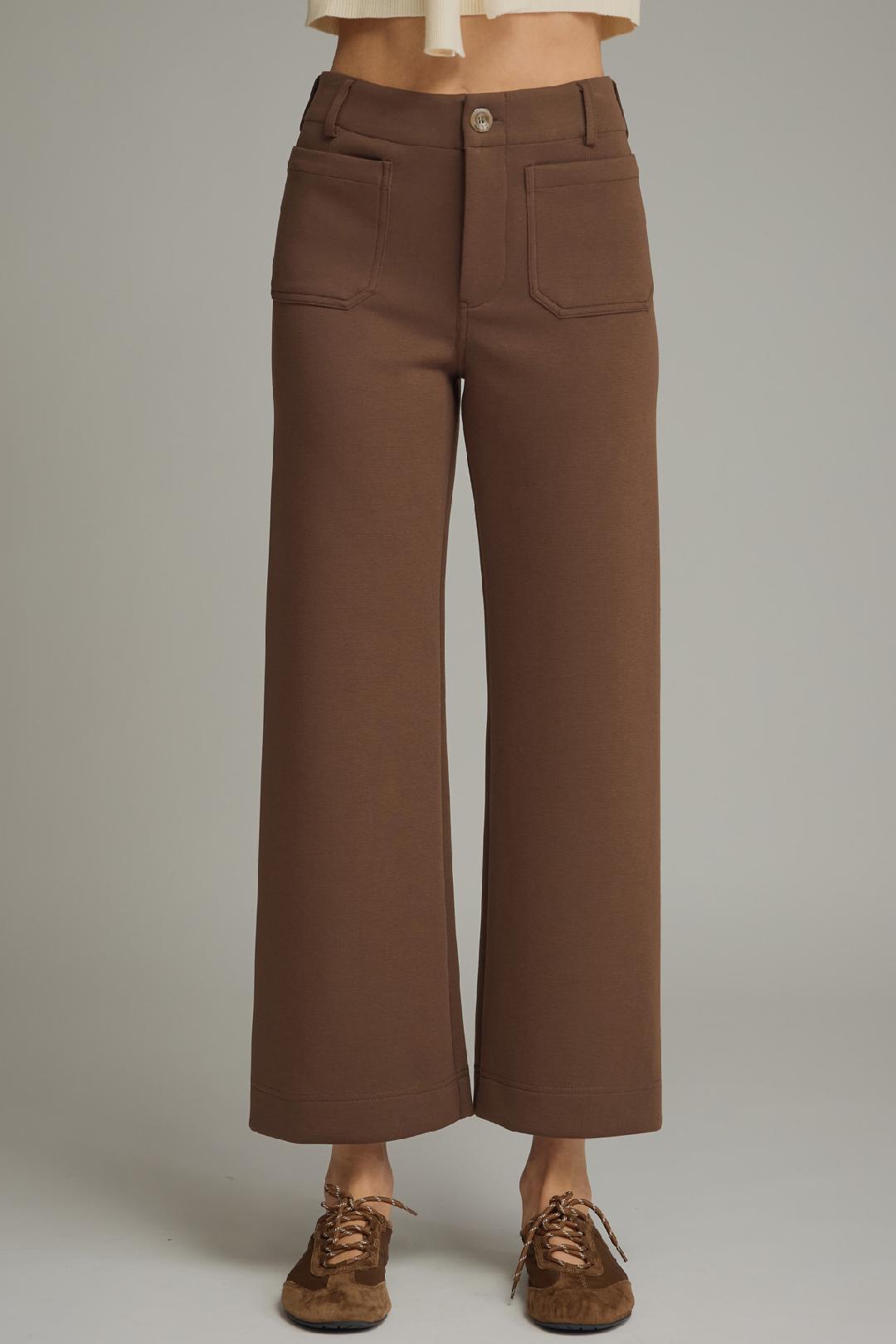 "Kelli" Knit Patch Pocket Pants